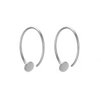 Mens Stainless Steel Hoop Earring, 316L Stainless Steel, mode smykker & for kvinde, flere farver til valg, nikkel, bly & cadmium fri, 20x20mm, Solgt af par