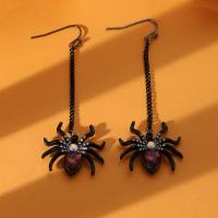 Zinc Alloy Oorbellen, plated, Halloween Jewelry Gift & verschillende stijlen voor de keuze & voor vrouw & glazuur, nikkel, lood en cadmium vrij, Verkocht door pair