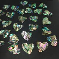 Shell Cabochoner, Abalone Shell, Heart, du kan DIY, 18x20x1mm, Solgt af PC