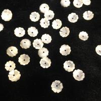 DIY ジュエリー用品, 白い貝, 花形, ホワイト, 8mm, 売り手 パソコン