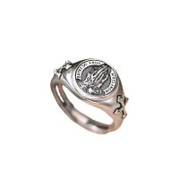 Zinc Alloy fingerring, Hand, forgyldt, for mennesket, flere farver til valg, Solgt af PC