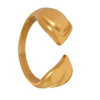 Titanium Steel Cuff Finger Ring Vacuum Ion Plating fashion jewelry & for woman US Ring Sold By PC