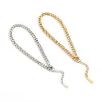 Anklet de acero inoxidable, acero inoxidable 316L, con 3cm extender cadena, Joyería & para mujer, más colores para la opción, libre de níquel, plomo & cadmio, 4mm, longitud aproximado 20 cm, Vendido por UD