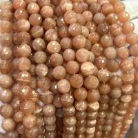 Moonstone Χάντρες, Orange Moonstone, Γύρος, DIY & πολύπλευρη, μικτά χρώματα, νικέλιο, μόλυβδο και κάδμιο ελεύθεροι, 10mm, Sold Per Περίπου 39 cm Strand