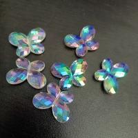 Plated Acrylic Beads Butterfly UV plating DIY Approx Sold By Bag