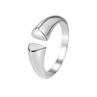 Sterling zilver ringen, 925 sterling zilver, plated, mode sieraden & voor vrouw, meer kleuren voor de keuze, nikkel, lood en cadmium vrij, 16.5x6mm, Maat:13, Verkocht door PC