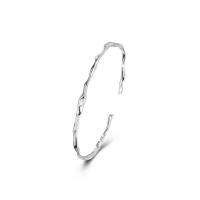 Bracelets en argent sterling, Argent sterling 925, bijoux de mode & pour femme, protéger l'environnement, sans nickel, plomb et cadmium, 60mm, Vendu par PC