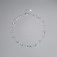 Sterling Silver Κολιέ, 925 ασημένιο ασήμι, με 1.97inch επεκτατικού αλυσίδας, επιχρυσωμένο, κοσμήματα μόδας & για τη γυναίκα, περισσότερα χρώματα για την επιλογή, νικέλιο, μόλυβδο και κάδμιο ελεύθεροι, Μήκος Περίπου 15.74 inch, Sold Με PC