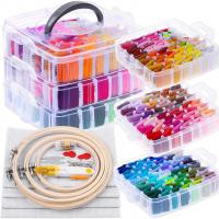 Acrylic Sewing Set with Cotton Thread & Iron portable & DIY & Unisex Sold By Set