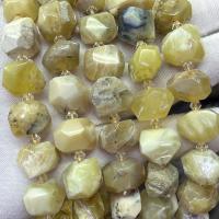 Edelsteen Sieraden Kralen, Yellow Opal, DIY, geel, 13x18mm, Per verkocht Ca 39 cm Strand