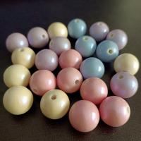 Acrylic Jewelry Beads Round DIY 16mm Approx Sold By Bag