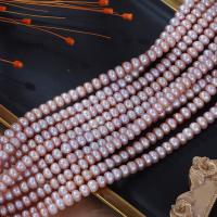 Prirodni slatkovodni biser labav nakit, Slatkovodni Pearl, možete DIY, ljubičasta roza, 8mm, Prodano Per Približno 36-37 cm Strand