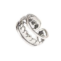 Sterling Silver Jewelry Finger Ring, 925 Sterling Silver, jewelry faisin & unisex, nicil, luaidhe & caidmiam saor in aisce, Méid:7, Díolta De réir PC