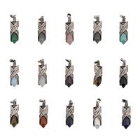 Gemstone Pendants Jewelry with Zinc Alloy fashion jewelry Approx 4mm Sold By PC