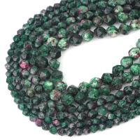 Edelsteen Sieraden Kralen, Ruby in Zoisite, DIY & verschillende grootte voor keus & gefacetteerde, diepgroene, Gat:Ca 0.8mm, Per verkocht Ca 36 cm Strand