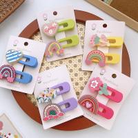 Hair Snap Clips Acrylic with Resin handmade Girl nickel lead & cadmium free 