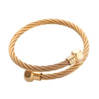 Nerūdijančio plieno Bangle, 304 Nerūdijantis plienas, padengtą, unisex, daugiau spalvų pasirinkimas, Pardavė PC