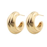 Brass Stud Earring fashion jewelry & for woman golden nickel lead & cadmium free Sold By Pair