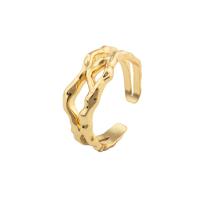 Anillo de dedo de latón, metal, Joyería & para mujer, dorado, libre de níquel, plomo & cadmio, Vendido por UD