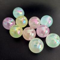 Plated Acrylic Beads Round DIY & luminated 16mm Approx Sold By Bag