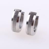 Stainless Steel Huggie Hoop Earring 304 Stainless Steel Donut fashion jewelry & Unisex original color Sold By PC