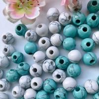 Turquoise Kralen, Synthetische Turquoise, Ronde, DIY, meer kleuren voor de keuze, 12mm, Gat:Ca 4mm, 100pC's/Bag, Verkocht door Bag