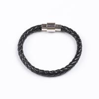 PU Leather Cord Bracelets fashion jewelry & for man 12mm Sold By PC