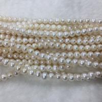 Krumpir Kulturan Slatkovodni Pearl perle, možete DIY, bijel, 7-8mm, Prodano Per Približno 37 cm Strand