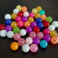 Acrylic Jewelry Beads Round DIY Sold By Bag