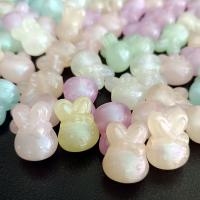 Acrylic Jewelry Beads Rabbit DIY & luminated mixed colors Approx Sold By Bag