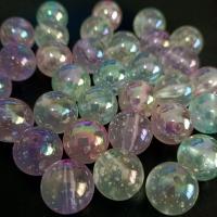 Plated Acrylic Beads Round UV plating DIY & luminated 16mm Approx Sold By Bag