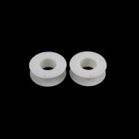 Polystyrene Wire Spool, Rund, UV-plätering, vit, 55x20mm, Säljs av PC