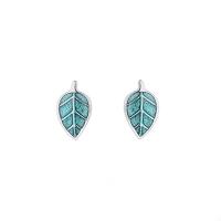 Sterling Silver Jewelry Earring, 925 Sterling Silver, Leaf, jewelry faisin & do bhean & greamán eapocsa, dathanna níos mó le haghaidh rogha, nicil, luaidhe & caidmiam saor in aisce, 5x8mm, Díolta De réir Péire