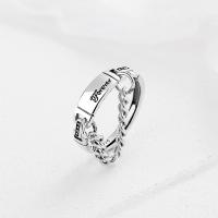 Sterling Silver Jewelry Finger Ring, 925 sterline d'argento, gioielli di moda & unisex, assenza di nichel,piombo&cadmio, Misura:7, Venduto da PC