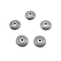 Sinc Alloy Maol Beads, Heicseagán, dath airgid antique plátáilte, DIY, 12mm, Poll:Thart 1.5mm, Thart 50ríomhairí pearsanta/Mála, Díolta De réir Mála