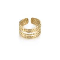 Bague acier titane, Plaqué d'or 14K, bijoux de mode & pour femme, doré, 18*10mm, 2PC/lot, Vendu par lot