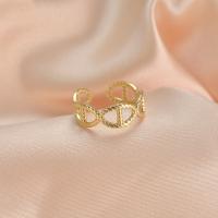 Titanium Steel Finger Ring 14K gold plated fashion jewelry & for woman golden 18mm Sold By Lot