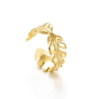 Anillo de dedo de Titantium Acero, Partículas de acero, chapado en oro de 14 K, Joyería & diferentes estilos para la opción & para mujer, dorado, 18mm, 2PCs/Grupo, Vendido por Grupo