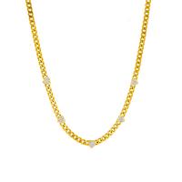 Collier d'acier titane, avec 1.97inch chaînes de rallonge, coeur, Placage, bijoux de mode & pour femme & avec strass, plus de couleurs à choisir, Vendu par Environ 15.75 pouce brin