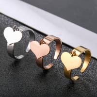 Stainless Steel Finger Ring 304 Stainless Steel Heart fashion jewelry & for woman Sold By PC