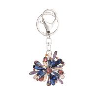 Zinc Alloy Key Lås, Flower, for kvinde & med rhinestone, flerfarvede, 50x108mm, Solgt af PC