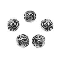 Sinkkiseos Spacer Helmet, antiikki hopea päällystetty, tee-se-itse, 10.50x10mm, Reikä:N. 2mm, N. 50PC/laukku, Myymät laukku