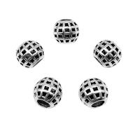 Sinkkiseos Spacer Helmet, antiikki hopea päällystetty, tee-se-itse, 10x9mm, Reikä:N. 4mm, N. 50PC/laukku, Myymät laukku