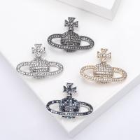 Zinc Alloy Brooches plated fashion jewelry & for woman & with rhinestone nickel lead & cadmium free Sold By PC