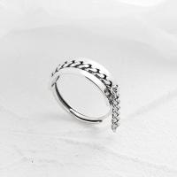 Sterling Silver Jewelry Finger Ring, 925 Sterling Silver, jewelry faisin & unisex, nicil, luaidhe & caidmiam saor in aisce, Méid:7, Díolta De réir PC