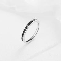 Sterling Silver smycken finger ring, 925 sterling silver, mode smycken & för kvinna, nickel, bly och kadmium gratis, Storlek:7, Säljs av PC