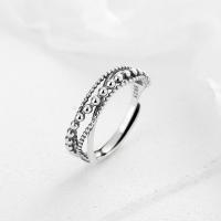 Sterling Silver smycken finger ring, 925 sterling silver, mode smycken & för kvinna, nickel, bly och kadmium gratis, Storlek:7, Säljs av PC