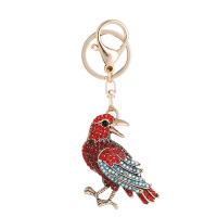 Zinc Alloy Key Lås, Bird, guldfarve belagt, Unisex & med rhinestone, flere farver til valg, nikkel, bly & cadmium fri, 47x107mm, Solgt af PC