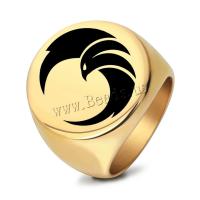 Titanium Steel Finger Ring plated fashion jewelry & for man Sold By PC