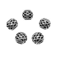 Sinkkiseos Spacer Helmet, antiikki hopea päällystetty, tee-se-itse & ontto, 10x9mm, Reikä:N. 4mm, N. 50PC/laukku, Myymät laukku